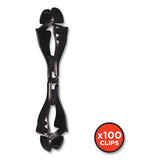 Squids 3400 Glove Clip Holder With Dual Clips, 1 X 1 X 6.5, Acetal Copolymer, Black, 100/pack, Ships In 1-3 Business Days