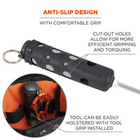 Squids 3745 Tool Grip And Tether Attachment Point, 1 Lb Max Working Capacity, 5.5" Long, Black, 2/pack, Ships In 1-3 Bus Days