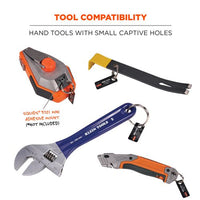 Squids 3785 Split Ring Tool Attachment, 2 Lb Max Working Capacity. 1" Dia, Silver, 10/pack, Ships In 1-3 Business Days