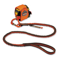 Squids 3100f(x) Tool Lanyard W/aluminum Carabiner+loop, 10 Lb Max Work Cap, 38" To 48",orange/gray,ships In 1-3 Business Days