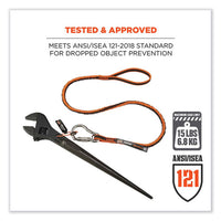 Squids 3101f(x) Tool Lanyard W/stainless-steel Carabiner + Loop, 15 Lb Max Work Cap, 38" To 48", Ships In 1-3 Business Days