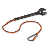 Squids 3108f(x)tool Lanyard W/locking Aluminum Carabiner+loop, 15lb Max Work Cap, 38" To 48",or/gy,ships In 1-3 Business Days