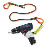 Squids 3110f(x) Tool Lanyard W/aluminum Carabiners, 10lb Max Work Capacity, 38" To 48",orange/gray,ships In 1-3 Business Days