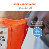 Squids 3388 Wrist Id/badge Holder, Vertical, Orange 3.5 X 5.5 Holder, 2.75 X 3.75 Insert, Ships In 1-3 Business Days