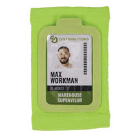 Squids 3388 Wrist Id/badge Holder, Vertical, Lime 3.5 X 5.5 Holder, 2.75 X 3.75 Insert, Ships In 1-3 Business Days