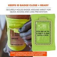 Squids 3388 Wrist Id/badge Holder, Vertical, Lime 3.5 X 5.5 Holder, 2.75 X 3.75 Insert, Ships In 1-3 Business Days