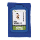 Squids 3388 Wrist Id/badge Holder, Vertical, Blue 3.5 X 5.5 Holder, 2.75 X 3.75 Insert, Ships In 1-3 Business Days