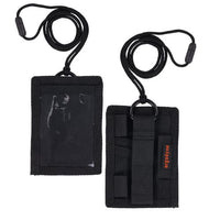 Squids 3389 Wallet Id/badge Holder,horizontal/vertical, Black 3.75 X 5 For  2.75 X 3.5 Insert, 18" Cord,ships In 1-3 Bus Days