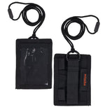 Squids 3389 Wallet Id/badge Holder,horizontal/vertical, Black 3.75 X 5 For  2.75 X 3.5 Insert, 18" Cord,ships In 1-3 Bus Days