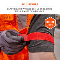 Squids 3386 Arm Band Id/badge Holder, Vertical, Red 3.75 X 4.25 Holder, 2.5 X 4 Insert, 10/pack, Ships In 1-3 Business Days