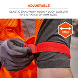 Squids 3386 Arm Band Id/badge Holder, Vertical, Red 3.75 X 4.25 Holder, 2.5 X 4 Insert, 10/pack, Ships In 1-3 Business Days
