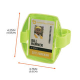 Squids 3386 Arm Band Id/badge Holder, Vertical, Lime 3.75 X 4.25 Holder, 2.5 X 4 Insert, 10/pack, Ships In 1-3 Business Days