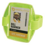 Squids 3386 Arm Band Id/badge Holder, Vertical, Lime 3.75 X 4.25 Holder, 2.5 X 4 Insert, 10/pack, Ships In 1-3 Business Days