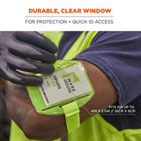 Squids 3386 Arm Band Id/badge Holder, Vertical, Lime 3.75 X 4.25 Holder, 2.5 X 4 Insert, 10/pack, Ships In 1-3 Business Days