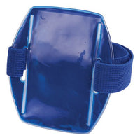 Squids 3386 Arm Band Id/badge Holder, Vertical, Blue 3.75 X 4.25 Holder, 2.5 X 4 Insert, 10/pack, Ships In 1-3 Business Days