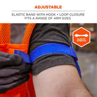 Squids 3386 Arm Band Id/badge Holder, Vertical, Blue 3.75 X 4.25 Holder, 2.5 X 4 Insert, 10/pack, Ships In 1-3 Business Days