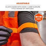 Squids 3386 Arm Band Id/badge Holder, Vertical, Orange 3.75 X 4.25 Holder, 2.5 X 4 Insert, 10/pk, Ships In 1-3 Business Days