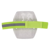 Squids 3386 Arm Band Id/badge Holder, Vertical, Hi-vis Lime 3.75 X 4.25 For 2.5 X 4 Insert, 10/pack, Ships In 1-3 Bus Days
