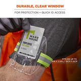Squids 3386 Arm Band Id/badge Holder, Vertical, Hi-vis Lime 3.75 X 4.25 For 2.5 X 4 Insert, 10/pack, Ships In 1-3 Bus Days