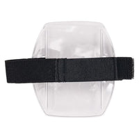 Squids 3386 Arm Band Id/badge Holder, Vertical, Black/clear 3.75 X 4.25 For 2.5 X 4 Insert, 10/pack, Ships In 1-3 Bus Days