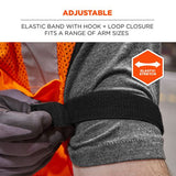 Squids 3386 Arm Band Id/badge Holder, Vertical, Black/clear 3.75 X 4.25 For 2.5 X 4 Insert, 10/pack, Ships In 1-3 Bus Days