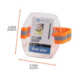 Squids 3386 Arm Band Id/badge Holder, Vertical, Hi-vis Orange 3.75 X 4.25 For 2.5 X 4 Insert, 10/pack, Ships In 1-3 Bus Days