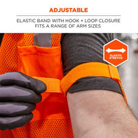 Squids 3386 Arm Band Id/badge Holder, Vertical, Hi-vis Orange 3.75 X 4.25 For 2.5 X 4 Insert, 10/pack, Ships In 1-3 Bus Days