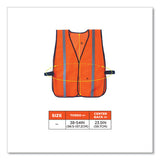 Glowear 8020hl Non-certified Standard Vest, Polyester, One Size Fits Most, Orange, Ships In 1-3 Business Days