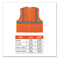 Glowear 8205z Class 2 Super Economy Mesh Vest, Polyester, Orange, 2x-large/3x-large, Ships In 1-3 Business Days