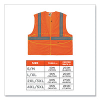 Glowear 8205z Class 2 Super Economy Mesh Vest, Polyester, Orange, 4x-large/5x-large, Ships In 1-3 Business Days