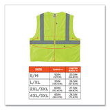 Glowear 8205z Class 2 Super Economy Mesh Vest, Polyester, Lime, 2x-large/3x-large, Ships In 1-3 Business Days