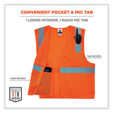 Glowear 8210hl Class 2 Economy Mesh Hook And Loop Vest, Polyester, Large/x-large, Orange, Ships In 1-3 Business Days