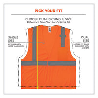 Glowear 8210hl Class 2 Economy Mesh Hook And Loop Vest, Polyester, Large/x-large, Orange, Ships In 1-3 Business Days