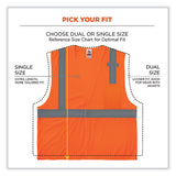 Glowear 8210hl Class 2 Economy Mesh Hook And Loop Vest, Polyester, Large/x-large, Orange, Ships In 1-3 Business Days