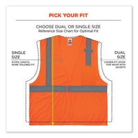 Glowear 8210hl Class 2 Economy Mesh Hook And Loop Vest, Polyester, 2x-large/3x-large, Orange, Ships In 1-3 Business Days