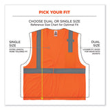 Glowear 8210hl Class 2 Economy Mesh Hook And Loop Vest, Polyester, 2x-large/3x-large, Orange, Ships In 1-3 Business Days