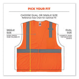 Glowear 8210hl Class 2 Economy Mesh Hook And Loop Vest, Polyester, 4x-large/5x-large, Orange, Ships In 1-3 Business Days