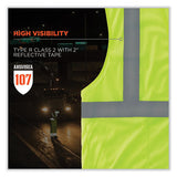 Glowear 8210hl Class 2 Economy Mesh Hook And Loop Vest, Polyester, Small/medium, Lime, Ships In 1-3 Business Days