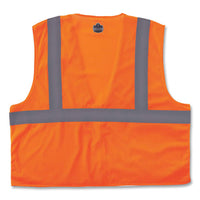 Glowear 8210z Class 2 Economy Mesh Vest, Polyester, Orange, Small/medium, Ships In 1-3 Business Days