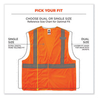 Glowear 8215ba Class 2 Economy Breakaway Mesh Vest, Polyester, X-small, Orange, Ships In 1-3 Business Days