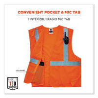 Glowear 8215ba Class 2 Economy Breakaway Mesh Vest, Polyester, X-small, Orange, Ships In 1-3 Business Days