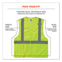 Glowear 8215ba Class 2 Economy Breakaway Mesh Vest, Polyester, X-small, Lime, Ships In 1-3 Business Days