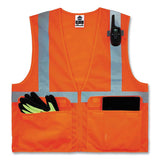 Glowear 8220z Class 2 Standard Mesh Zipper Vest, Polyester, 2x-large/3x-large, Orange, Ships In 1-3 Business Days