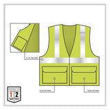 Glowear 8220hl Class 2 Standard Mesh Hook And Loop Vest, Polyester, Small/medium, Lime, Ships In 1-3 Business Days