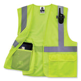 Glowear 8220hl Class 2 Standard Mesh Hook And Loop Vest, Polyester, Small/medium, Lime, Ships In 1-3 Business Days