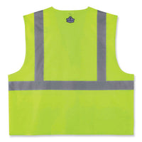 Glowear 8220hl Class 2 Standard Mesh Hook And Loop Vest, Polyester, 4x-large/5x-large, Lime, Ships In 1-3 Business Days