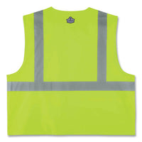 Glowear 8225z Class 2 Standard Solid Vest, Polyester, Lime, 4x-large/5x-large, Ships In 1-3 Business Days