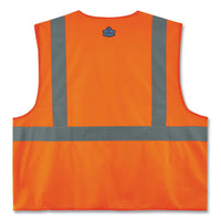 Glowear 8225hl Class 2 Standard Solid Hook And Loop Vest, Polyester, Orange, Small/medium, Ships In 1-3 Business Days