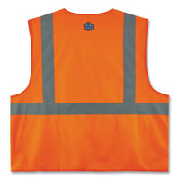 Glowear 8225hl Class 2 Standard Solid Hook And Loop Vest, Polyester, Orange, Large/x-large, Ships In 1-3 Business Days