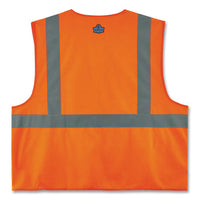 Glowear 8225hl Class 2 Standard Solid Hook And Loop Vest, Polyester, Orange, 2x-large/3x-large, Ships In 1-3 Business Days